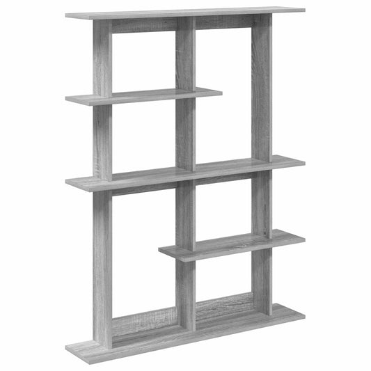 Wall Shelf Grey Sonoma 102 x 20 x 130 cm Engineered Wood Wall Shelf Grey Sonoma 102 x 20 x 130 cm Engineered Wood