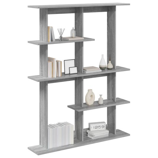 Wall Shelving Unit Grey 102 x 20 x 130 cm Engineered Wood Wall Shelving Unit Grey 102 x 20 x 130 cm Engineered Wood