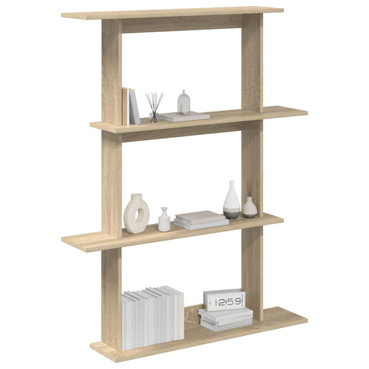 Wall Shelving Unit Brown 100 x 20 x 126 cm Engineered Wood Wall Shelving Unit Brown 100 x 20 x 126 cm Engineered Wood