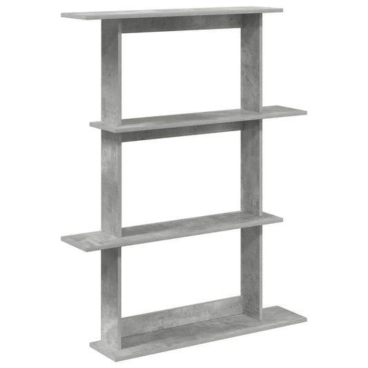 Wall Shelf Concrete Grey 100 x 20 x 126 cm Engineered Wood Wall Shelf Concrete Grey 100 x 20 x 126 cm Engineered Wood