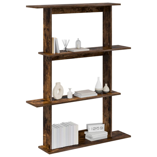 Wall Shelving Unit Brown 100 x 20 x 126 cm Engineered Wood Wall Shelving Unit Brown 100 x 20 x 126 cm Engineered Wood