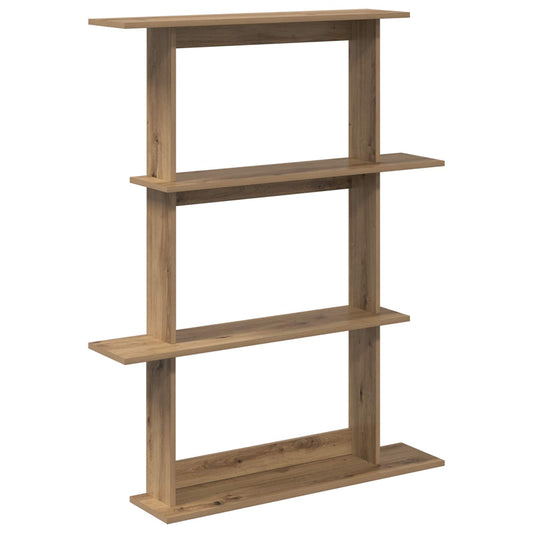 Wall Shelf Artisan Oak 100 x 20 x 126 cm Engineered Wood Wall Shelf Artisan Oak 100 x 20 x 126 cm Engineered Wood