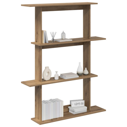 Wall Shelving Unit Brown 100 x 20 x 126 cm Engineered Wood Wall Shelving Unit Brown 100 x 20 x 126 cm Engineered Wood
