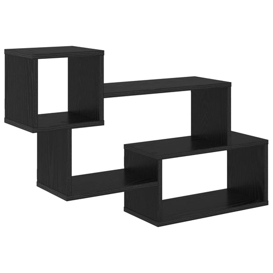 Floating Shelf Wall-Mounted Black Oak 87 x 20 x 55 cm Floating Shelf Wall-Mounted Black Oak 87 x 20 x 55 cm