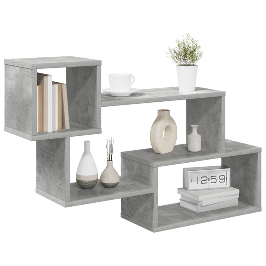 Floating Shelf Wall-Mounted Grey 87 x 20 x 55 cm Floating Shelf Wall-Mounted Grey 87 x 20 x 55 cm