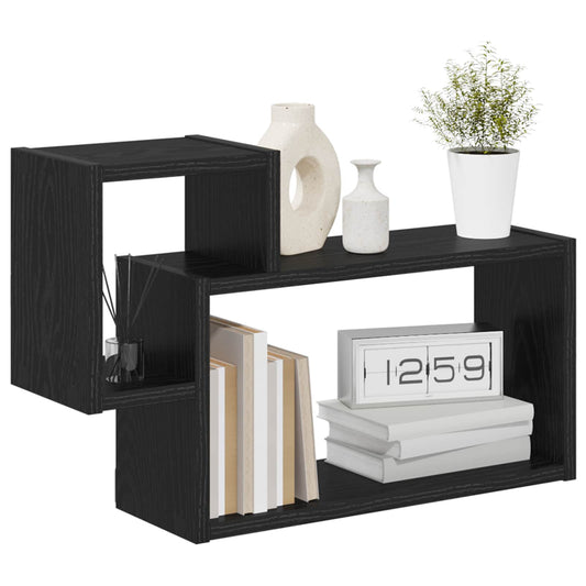 Wall Shelf Wall-Mounted Black 55 x 15 x 35 cm Engineered Wood Wall Shelf Wall-Mounted Black 55 x 15 x 35 cm Engineered Wood