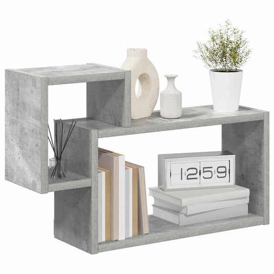 Wall Shelf Wall-Mounted Grey 55 x 15 x 35 cm Engineered Wood Wall Shelf Wall-Mounted Grey 55 x 15 x 35 cm Engineered Wood