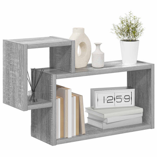 Wall Shelf Wall-Mounted Grey 55 x 15 x 35 cm Engineered Wood Wall Shelf Wall-Mounted Grey 55 x 15 x 35 cm Engineered Wood