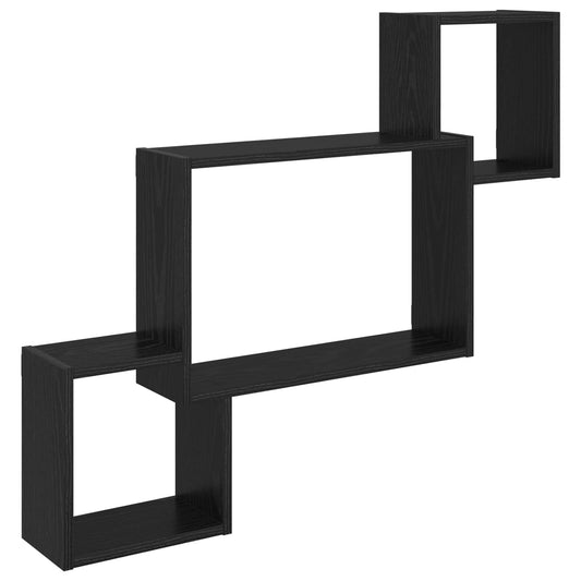 Wall Shelf Wall-Mounted Black Oak 91.5 x 15 x 76 cm Wall Shelf Wall-Mounted Black Oak 91.5 x 15 x 76 cm