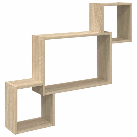 Wall Shelf Wall-Mounted Sonoma Oak 91.5 x 15 x 76 cm Wall Shelf Wall-Mounted Sonoma Oak 91.5 x 15 x 76 cm