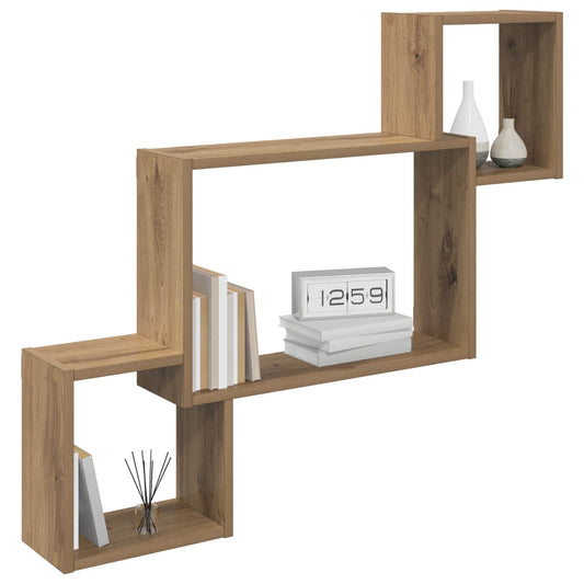 Wall Shelf Wall-Mounted Brown 91.5 x 15 x 76 cm Engineered Wood Wall Shelf Wall-Mounted Brown 91.5 x 15 x 76 cm Engineered Wood