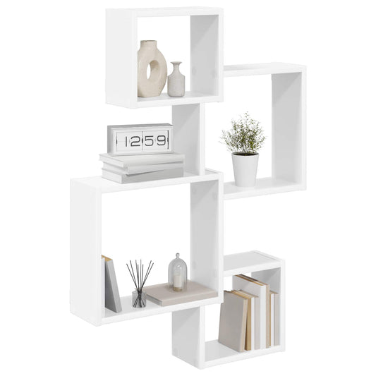 Wall Cube Shelves Wall-Mounted White 64 x 13.5 x 91.5 cm Wall Cube Shelves Wall-Mounted White 64 x 13.5 x 91.5 cm