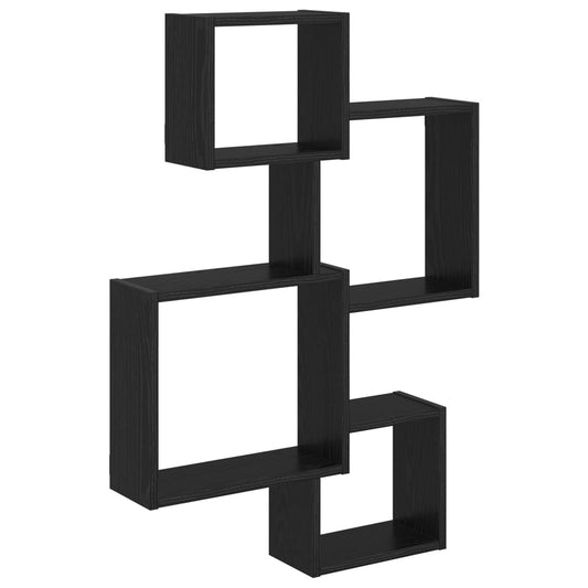 Wall Cube Shelves Wall-Mounted Black Oak 64 x 13.5 x 91.5 cm Wall Cube Shelves Wall-Mounted Black Oak 64 x 13.5 x 91.5 cm