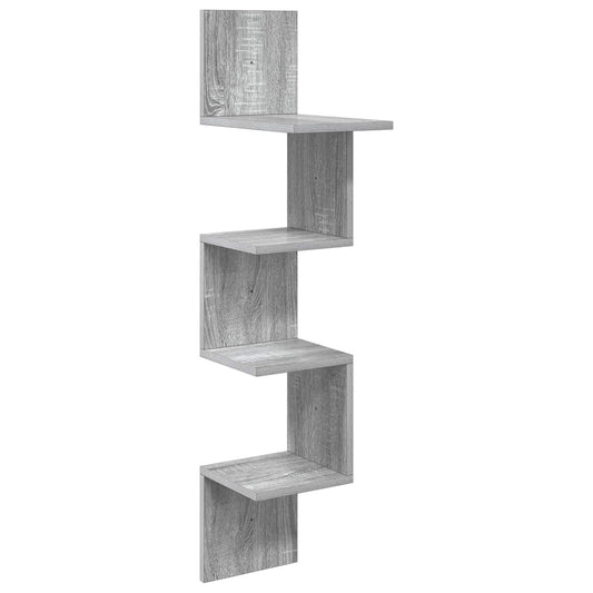 Wall Shelf Wall-Mounted Grey Sonoma 32 x 21 x107 cm Wall Shelf Wall-Mounted Grey Sonoma 32 x 21 x107 cm
