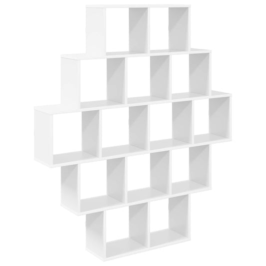 Wall Shelf White 120 x 20 x 136 cm Engineered Wood Wall Shelf White 120 x 20 x 136 cm Engineered Wood