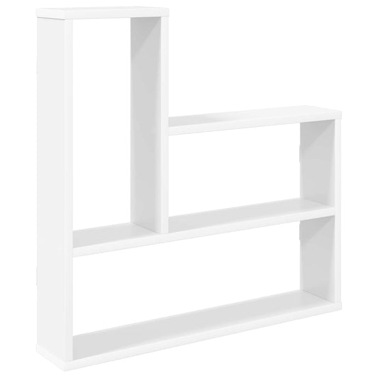 Wall Shelf White 60 x 11 x 60 cm Engineered Wood Wall Shelf White 60 x 11 x 60 cm Engineered Wood