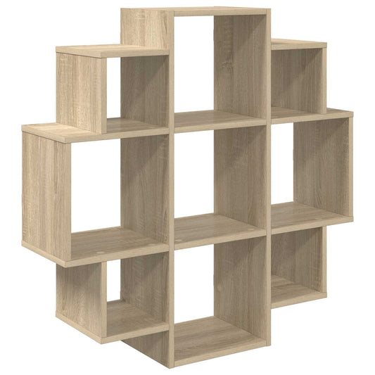 Wall Shelf Sonoma Oak 90 x 25 x 90 cm Engineered Wood Wall Shelf Sonoma Oak 90 x 25 x 90 cm Engineered Wood