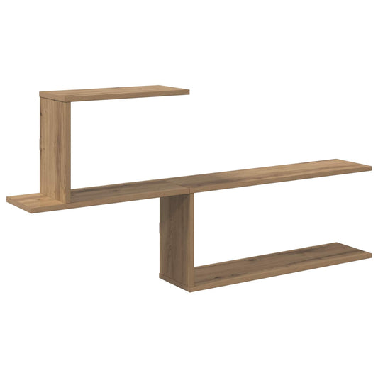 Wall Shelf Artisan Oak 122 x 18 x 60 cm Engineered Wood Wall Shelf Artisan Oak 122 x 18 x 60 cm Engineered Wood