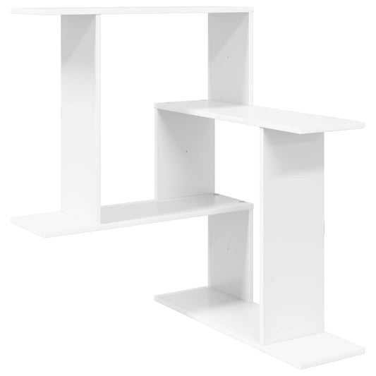 Wall Shelf White 67 x 67 x 87 cm Engineered Wood Wall Shelf White 67 x 67 x 87 cm Engineered Wood