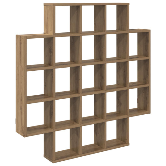 Wall Shelf Artisan Oak 100 x 13 x 100 cm Engineered Wood Wall Shelf Artisan Oak 100 x 13 x 100 cm Engineered Wood