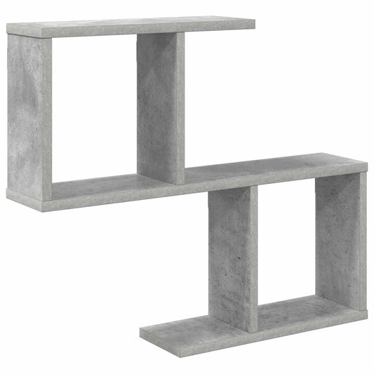 Wall Shelf Concrete Grey 60 x 12 x 50.5 cm Engineered Wood Wall Shelf Concrete Grey 60 x 12 x 50.5 cm Engineered Wood