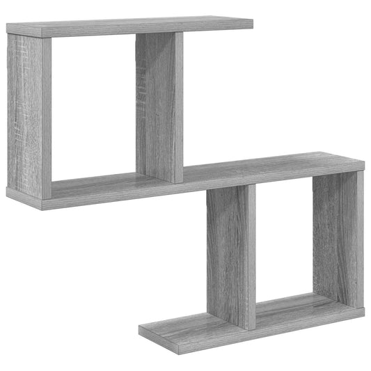 Wall Shelf Grey Sonoma 60 x 12 x 50.5 cm Engineered Wood Wall Shelf Grey Sonoma 60 x 12 x 50.5 cm Engineered Wood