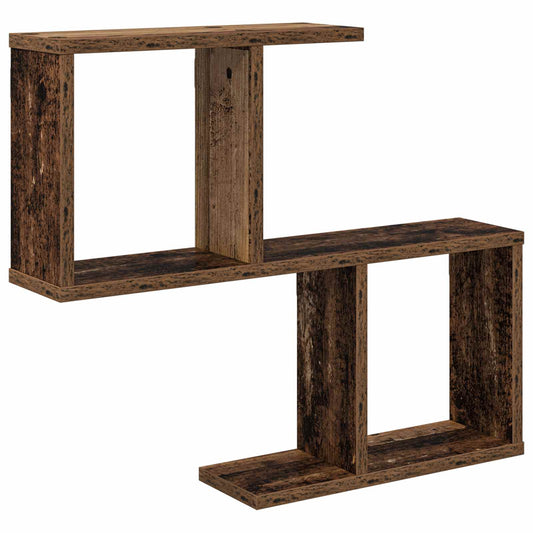 Wall Shelf Old Wood 60 x 12 x 50.5 cm Engineered Wood Wall Shelf Old Wood 60 x 12 x 50.5 cm Engineered Wood