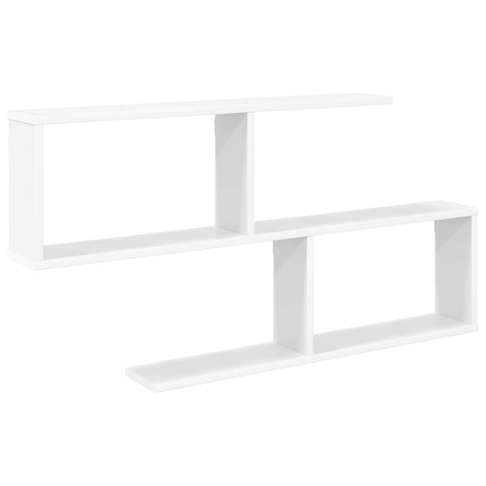 Wall Shelf White 100 x 12 x 50.5 cm Engineered Wood Wall Shelf White 100 x 12 x 50.5 cm Engineered Wood