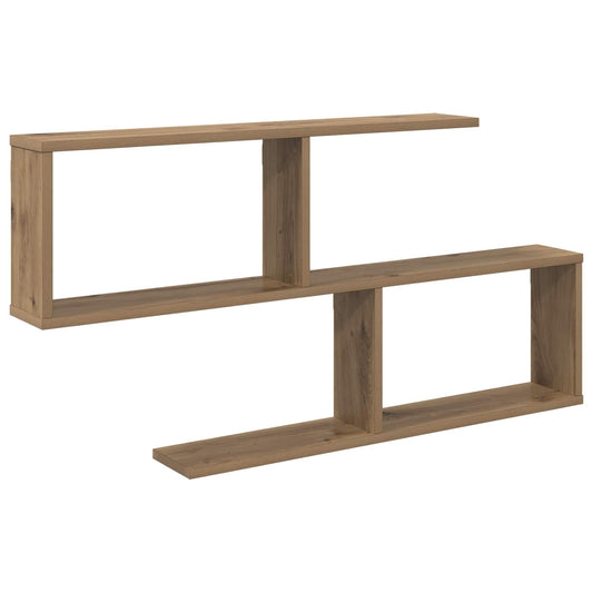 Wall Shelf Artisan Oak 100 x 12 x 50.5 cm Engineered Wood Wall Shelf Artisan Oak 100 x 12 x 50.5 cm Engineered Wood