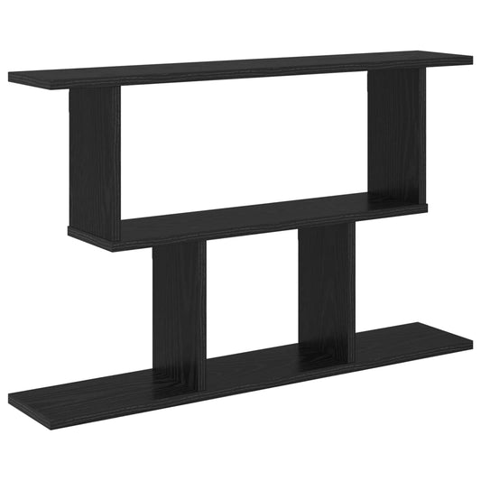 Wall Shelf Black Oak 80 x 15 x 50.5 cm Engineered Wood Wall Shelf Black Oak 80 x 15 x 50.5 cm Engineered Wood
