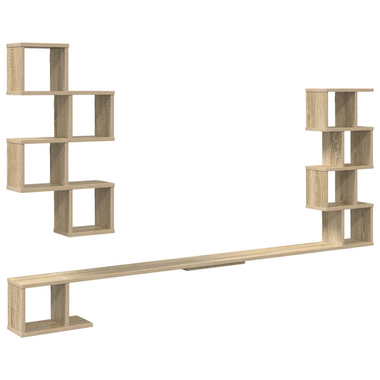 Wall-Mounted TV Shelf Sonoma Oak 200 x 15 x 94 cm Wall-Mounted TV Shelf Sonoma Oak 200 x 15 x 94 cm