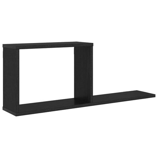 Floating Shelves Black Oak 80 x 15 x 30 cm Engineered Wood Floating Shelves Black Oak 80 x 15 x 30 cm Engineered Wood