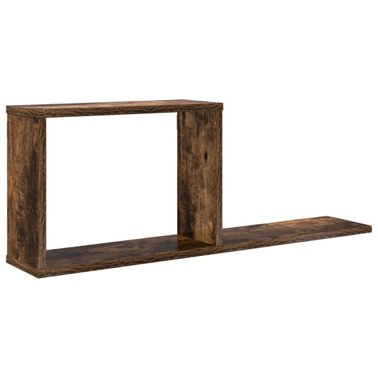 Floating Shelves Smoked Oak 80 x 15 x 30 cm Engineered Wood Floating Shelves Smoked Oak 80 x 15 x 30 cm Engineered Wood