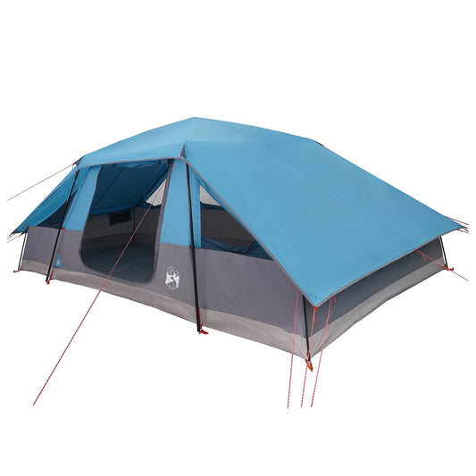 Family Tent with Rainfly Water-resistant 10-Person Blue Family Tent with Rainfly Water-resistant 10-Person Blue