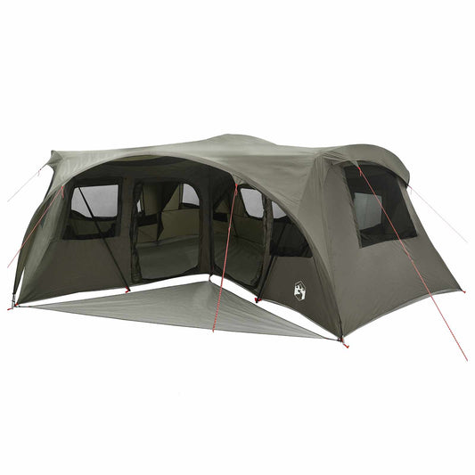 Family Tent with Rainfly Water-resistant 6-Person Army Green Family Tent with Rainfly Water-resistant 6-Person Army Green