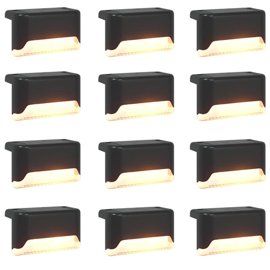 Outdoor Solar Lights with Ground Spike 12 pcs Warm White 4.5 cm Outdoor Solar Lights with Ground Spike 12 pcs Warm White 4.5 cm