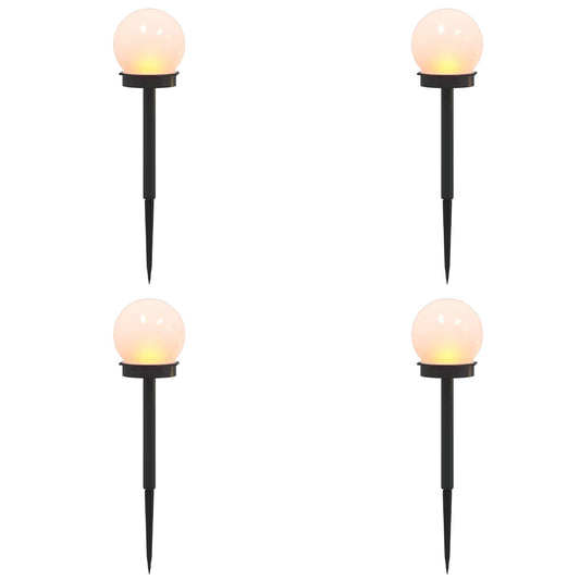 Outdoor Solar Lights with Ground Spike 4 pcs Warm White 38.5 cm Outdoor Solar Lights with Ground Spike 4 pcs Warm White 38.5 cm