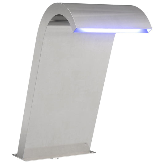 Pool Fountain Silver 47 x 31 x 60 cm Stainless Steel Pool Fountain Silver 47 x 31 x 60 cm Stainless Steel