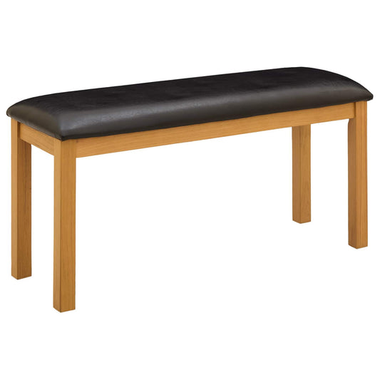Dining Bench 95 x 32 x 45 cm Solid Oak Wood Black Dining Bench 95 x 32 x 45 cm Solid Oak Wood Black