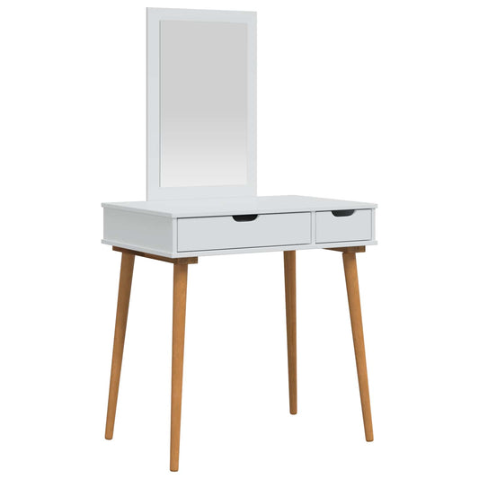 Dressing Table Set FAUSKE 2 pcs White 76 x 50 x 143 cm Dressing Table Set FAUSKE 2 pcs White 76 x 50 x 143 cm