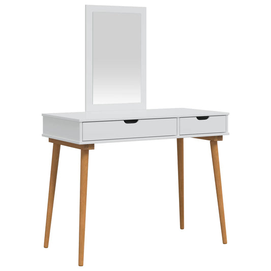 Dressing Table Set FAUSKE 2 pcs White 100 x 50 x 143 cm Dressing Table Set FAUSKE 2 pcs White 100 x 50 x 143 cm