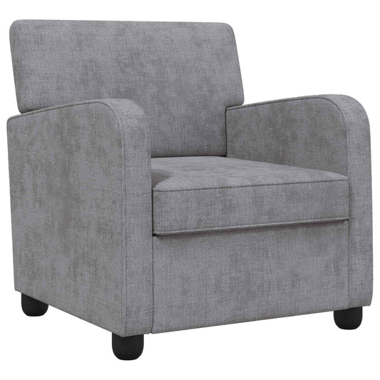 Armchair Light Grey Chenille Armchair Light Grey Chenille