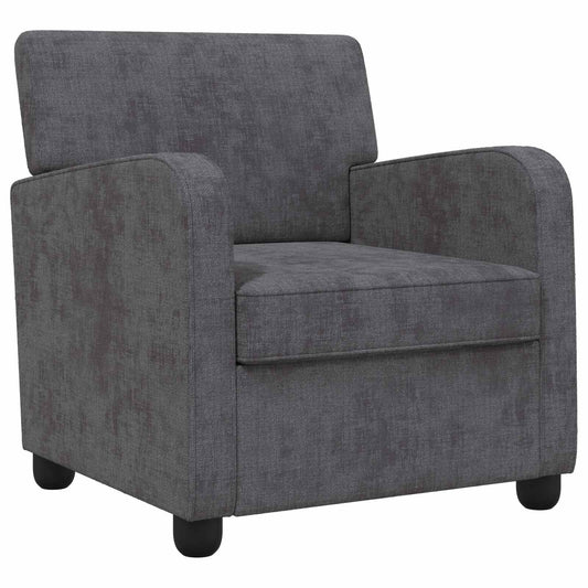 Armchair Dark Grey Chenille Armchair Dark Grey Chenille