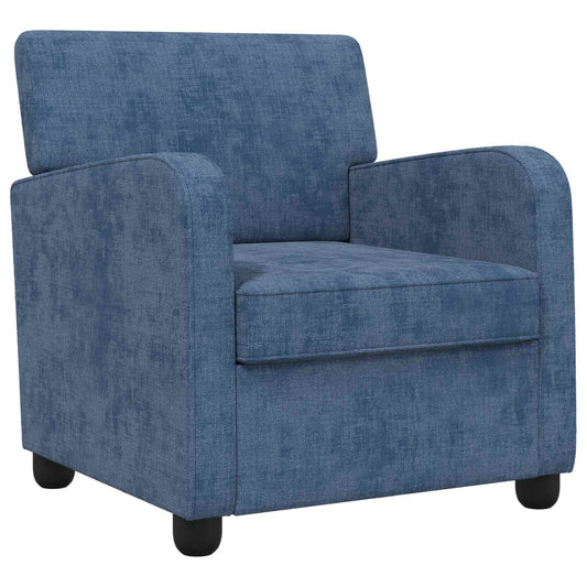 Armchair Blue Chenille Armchair Blue Chenille