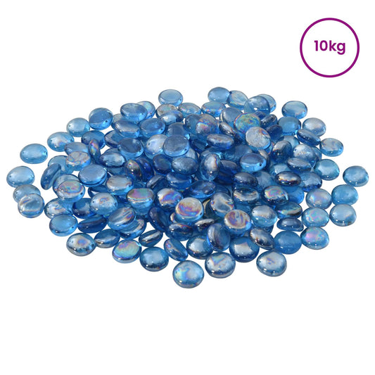 Glass Nugget 17-19 mm Light Cobalt Blue Glass Glass Nugget 17-19 mm Light Cobalt Blue Glass