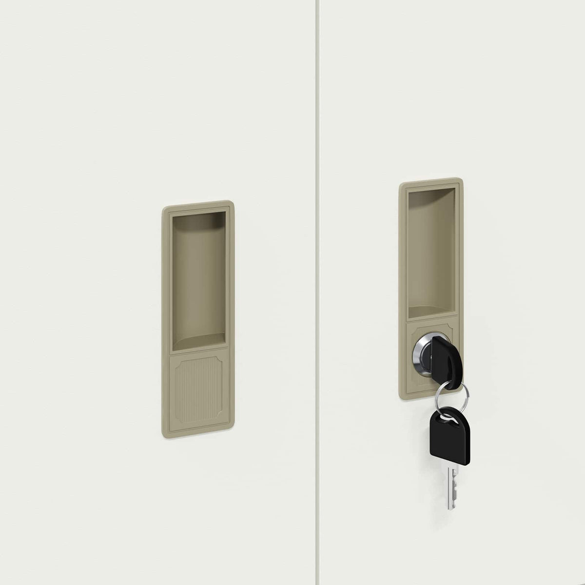 Storage Cabinet 2 pcs White 60 x 40 x 175 cm Steel Lockable