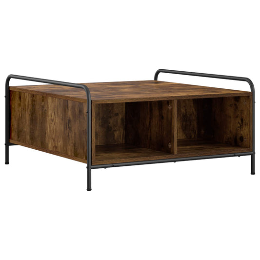 Coffee Table Smoked Oak 80 x 80 x 41 cm Engineered Wood Coffee Table Smoked Oak 80 x 80 x 41 cm Engineered Wood