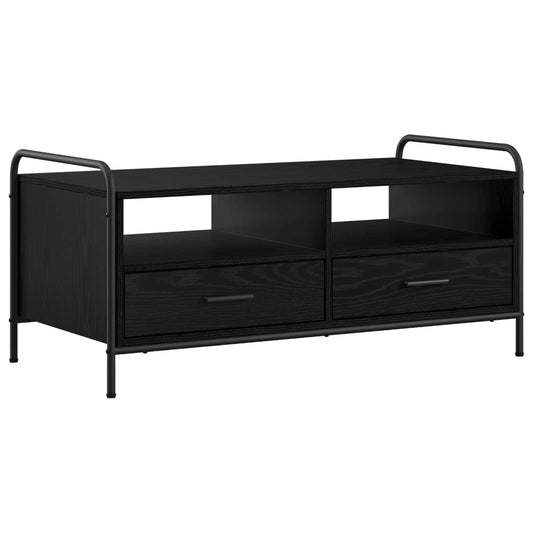 Coffee Table Black Oak 99.5 x 49 x 46 cm Engineered Wood Coffee Table Black Oak 99.5 x 49 x 46 cm Engineered Wood