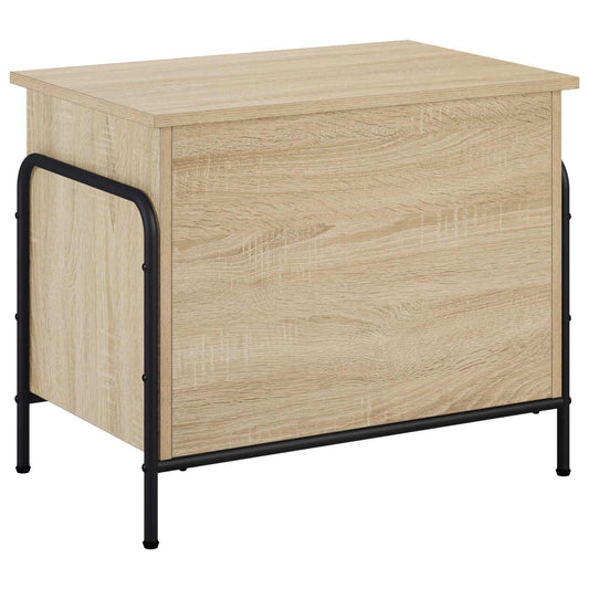Storage Box Sonoma Oak 60 x 40 x 49.5 cm Engineered Wood Storage Box Sonoma Oak 60 x 40 x 49.5 cm Engineered Wood