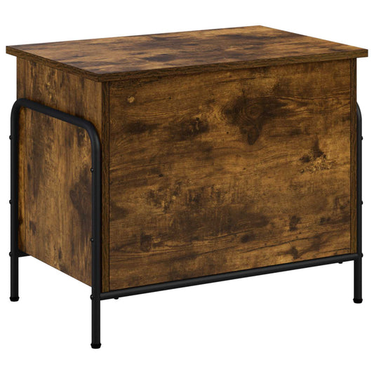 Storage Box Smoked Oak 60 x 40 x 49.5 cm Engineered Wood Storage Box Smoked Oak 60 x 40 x 49.5 cm Engineered Wood